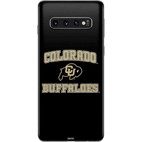 University of Colorado CU Logo on Gold Galaxy S10 Skin