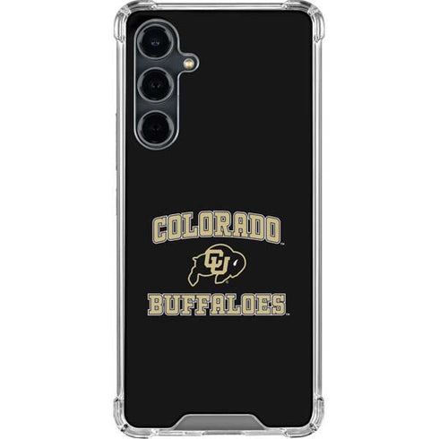 University of Colorado CU Logo on Gold Galaxy S23 FE Clear Case