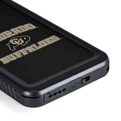University of Colorado CU Logo on Gold Galaxy S23 Plus Waterproof Case