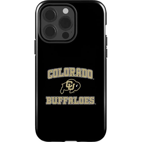 University of Colorado CU Logo on Gold iPhone 15 Pro Impact Case