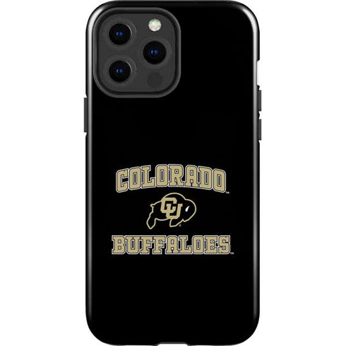University of Colorado CU Logo on Gold iPhone 15 Pro Max Impact Case