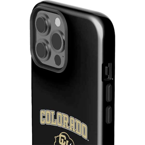 University of Colorado CU Logo on Gold iPhone 15 Pro Max Impact Case