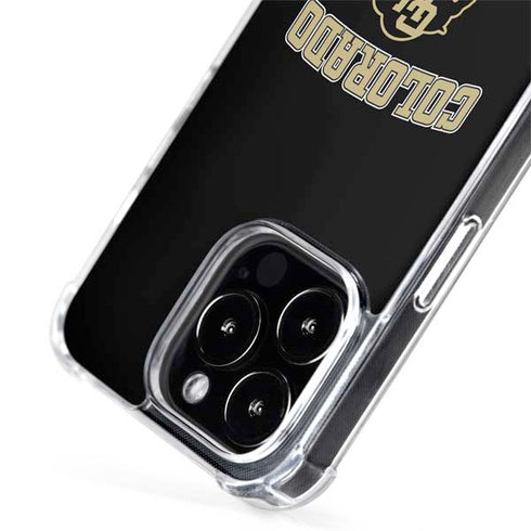 University of Colorado CU Logo on Gold iPhone 15 Pro Max MagSafe Case