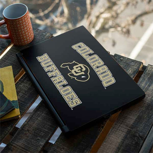 University of Colorado CU Logo on Gold MSI GS65 Stealth Laptop Skin