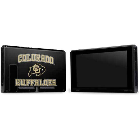 University of Colorado CU Logo on Gold Nintendo Switch Bundle Skin