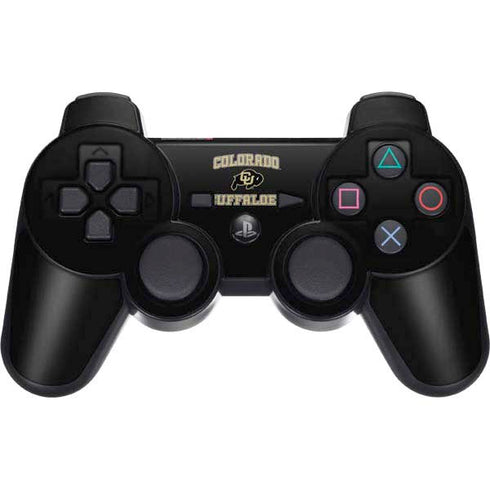 University of Colorado CU Logo on Gold PS3 Dual Shock wireless controller Skin