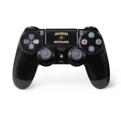 University of Colorado CU Logo on Gold PS4 Controller Skin