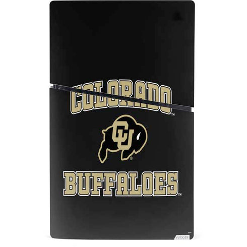 University of Colorado CU Logo on Gold PS5 Slim Digital Edition Console Skin