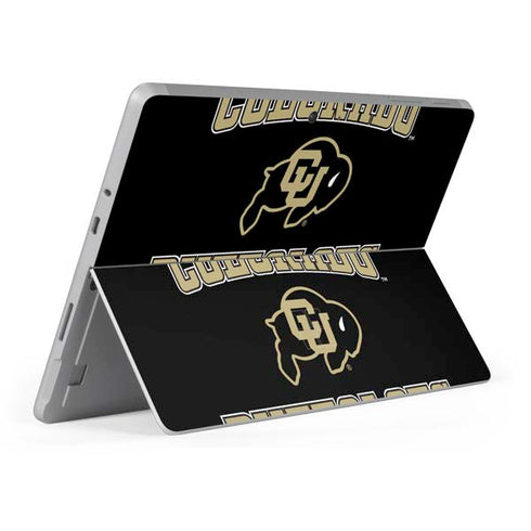 University of Colorado CU Logo on Gold Surface Go Skin