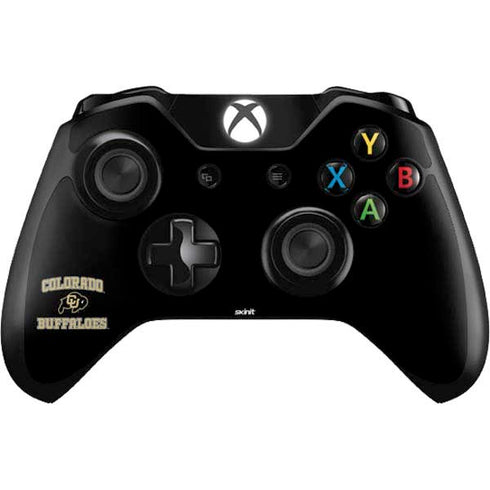 University of Colorado CU Logo on Gold Xbox One Controller Skin
