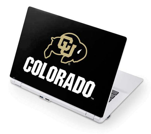 University of Colorado CU Logo on Black Acer Chromebook Skin