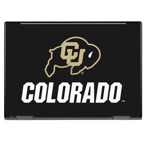 University of Colorado CU Logo on Black HP Envy Skin