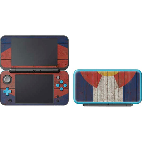 Colorado Flag Dark Wood Nintendo 2DS XL (2017) Skin