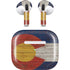 Colorado Flag Dark Wood Apple AirPods (3rd Gen 2021) Skin