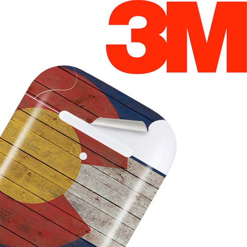 Colorado Flag Dark Wood Apple AirPods Skin