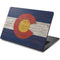 Colorado Flag Dark Wood Dell Chromebook Skin