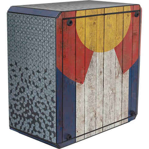 Colorado Flag Dark Wood Cooler Master MasterBox Q300L Mini Tower Skin