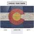 Colorado Flag Dark Wood Dell Vostro Skin