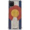 Colorado Flag Dark Wood Galaxy A12 Clear Case