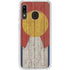 Colorado Flag Dark Wood Galaxy A20 Clear Case