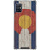 Colorado Flag Dark Wood Galaxy A51 5G Clear Case