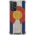Colorado Flag Dark Wood Galaxy A52 5G Clear Case