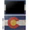 Colorado Flag Dark Wood Galaxy Book 12in Skin