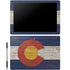 Colorado Flag Dark Wood Galaxy Book 12in Skin
