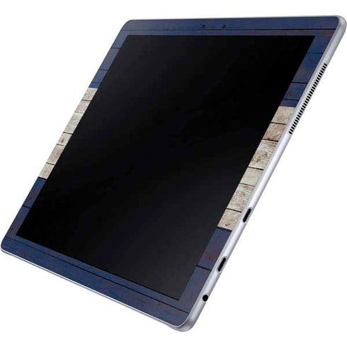 Colorado Flag Dark Wood Galaxy Book 12in Skin