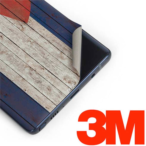 Colorado Flag Dark Wood Galaxy Note 9 Skin