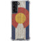 Colorado Flag Dark Wood Galaxy S21 5G Clear Case