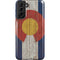 Colorado Flag Dark Wood Galaxy S21 FE Pro Case