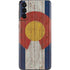 Colorado Flag Dark Wood Galaxy S21 Plus 5G Skin