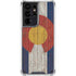 Colorado Flag Dark Wood Galaxy S21 Ultra 5G Clear Case