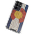 Colorado Flag Dark Wood Galaxy S21 Ultra 5G Clear Case