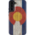 Colorado Flag Dark Wood Galaxy S22 Plus Pro Case