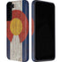 Colorado Flag Dark Wood Galaxy S22 Pro Case