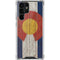 Colorado Flag Dark Wood Galaxy S22 Ultra Clear Case