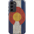 Colorado Flag Dark Wood Galaxy S23 Plus Pro Case