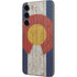 Colorado Flag Dark Wood Galaxy S23 Plus Skin