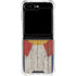 Colorado Flag Dark Wood Galaxy Z Flip5 5G Clear Case