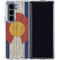 Colorado Flag Dark Wood Galaxy Z Fold5 5G Clear Case