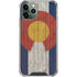 Colorado Flag Dark Wood iPhone 11 Pro Max Clear Case