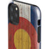 Colorado Flag Dark Wood iPhone 11 Pro Max Impact Case