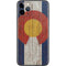 Colorado Flag Dark Wood iPhone 11 Pro Skin