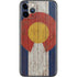 Colorado Flag Dark Wood iPhone 11 Pro Skin