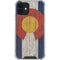 Colorado Flag Dark Wood iPhone 12 Clear Case