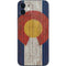 Colorado Flag Dark Wood iPhone 12 Mini Skin