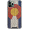 Colorado Flag Dark Wood iPhone 12 Pro Clear Case