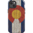 Colorado Flag Dark Wood iPhone 13 Impact Case